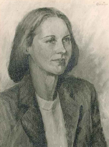 Portrait of a teenage Jean by her mother, Violet